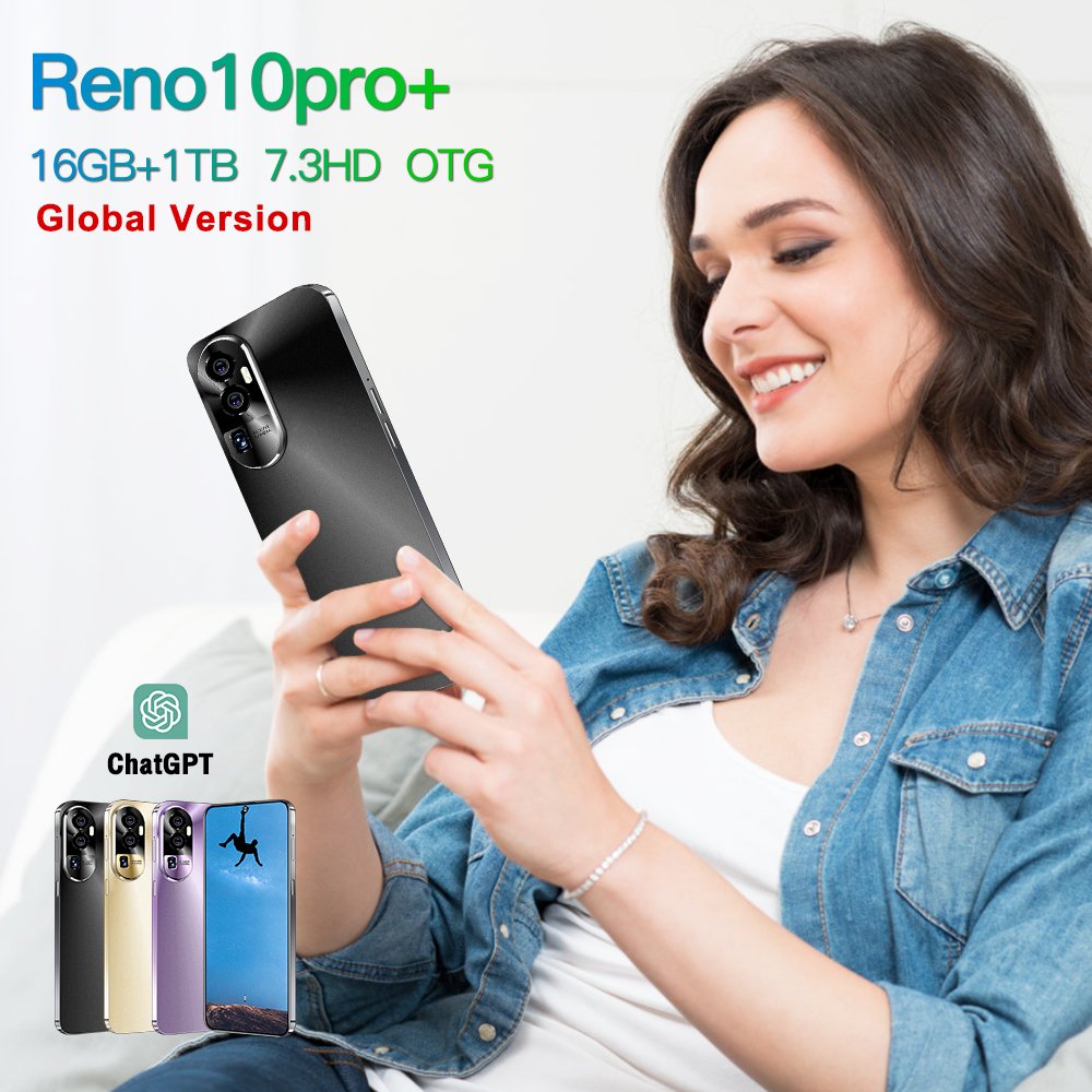 2024 Factory Directly Sell Reno 10 Pro 16GB + 1TB smartphone 5G Telefonos Movile Usados 3G & 4G cellphone